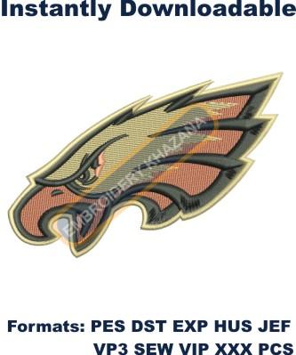Philadelphia Eagles logo embroidery design